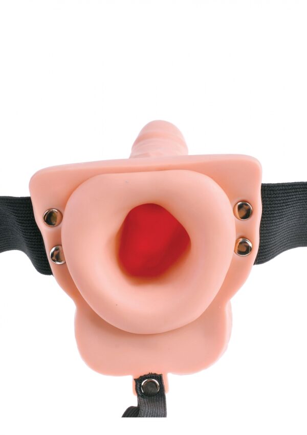 6inch Hollow Strap On Remote Light skin tone - obrazek 4