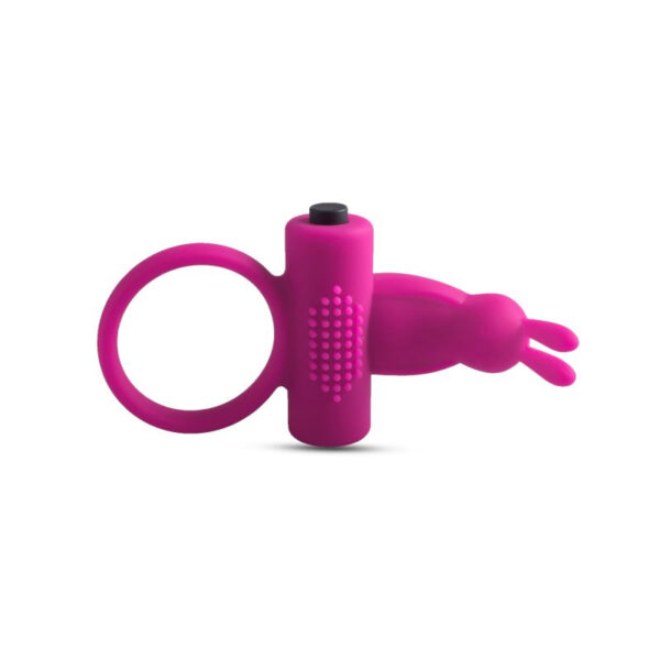 Anello fallico vibrante con rabbit Pink - obrazek 4