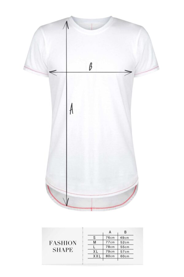 T shirt men white S fashion - obrazek 4