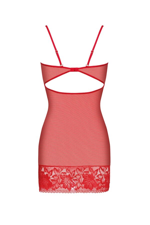 Bielizna   Vanessa XXL/XXXL (czerwona halka/red chemise) - obrazek 4