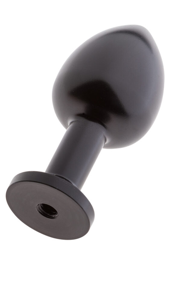 MALESATION Alu Plug with suction cup small, black - obrazek 4