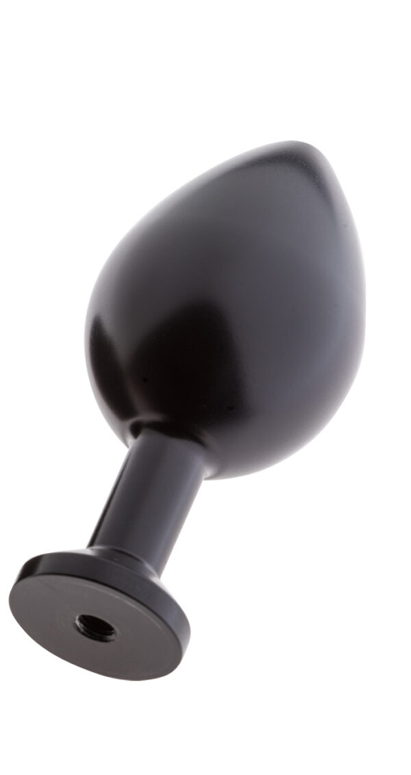 MALESATION Alu Plug with suction cup medium, black - obrazek 4