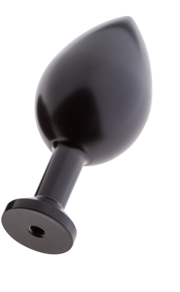 MALESATION Alu Plug with suction cup large, black - obrazek 4