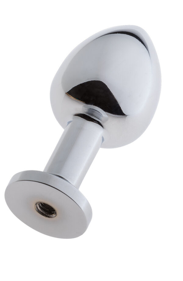 MALESATION Alu Plug with suction cup small, chrome - obrazek 4