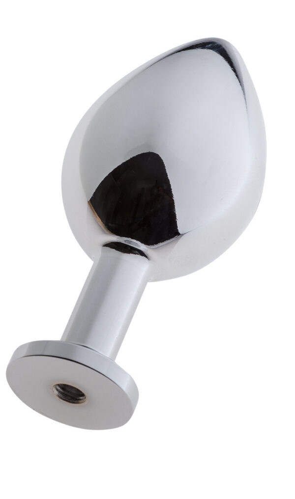 MALESATION Alu Plug with suction cup medium, chrome - obrazek 4
