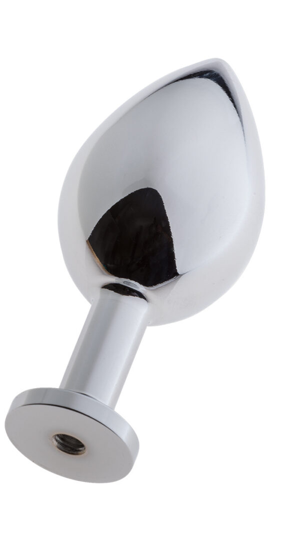 MALESATION Alu Plug with suction cup large, chrome - obrazek 4