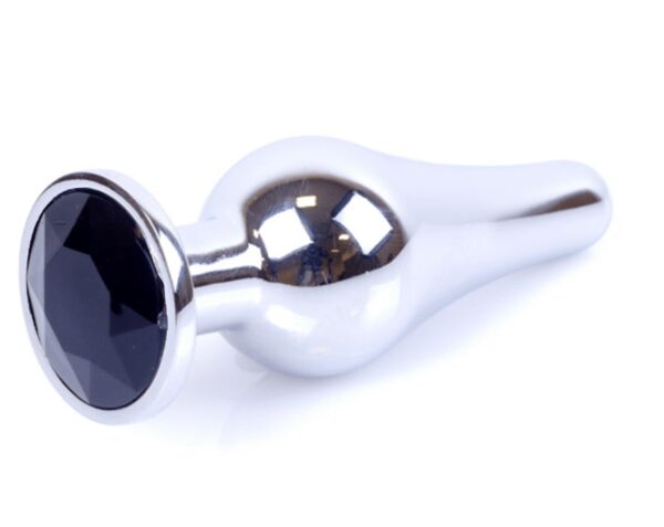 Plug   butt plug small black stone - obrazek 4