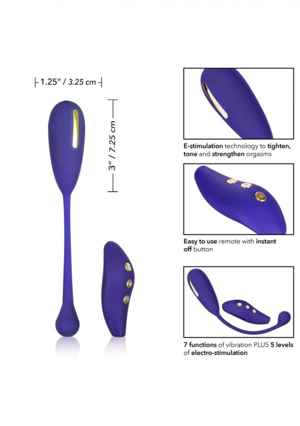 Estim Remote Kegel Exerciser Blue - obrazek 4