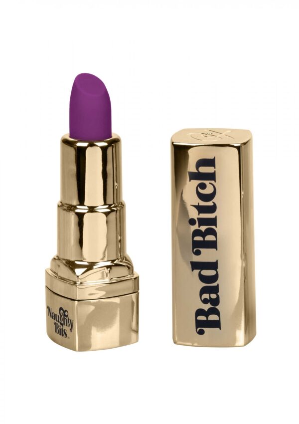 Bad Bitch Lipstick Vibrator Gold - obrazek 4