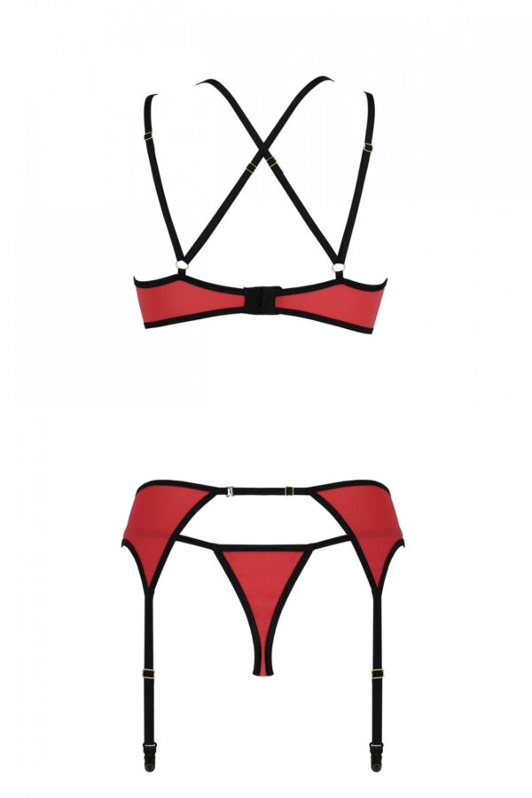 Bielizna MAGNOLIA SET red L/XL - obrazek 4