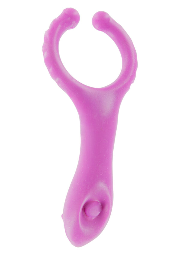 Vibrating Clit Stim C Ring Purple - obrazek 4