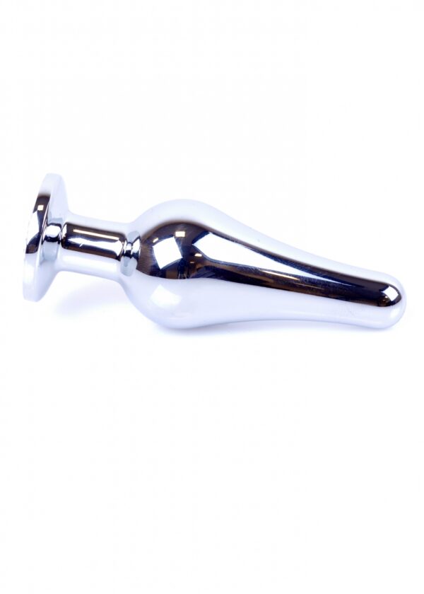 Plug Jewellery Silver BUTT PLUG  Red - obrazek 4