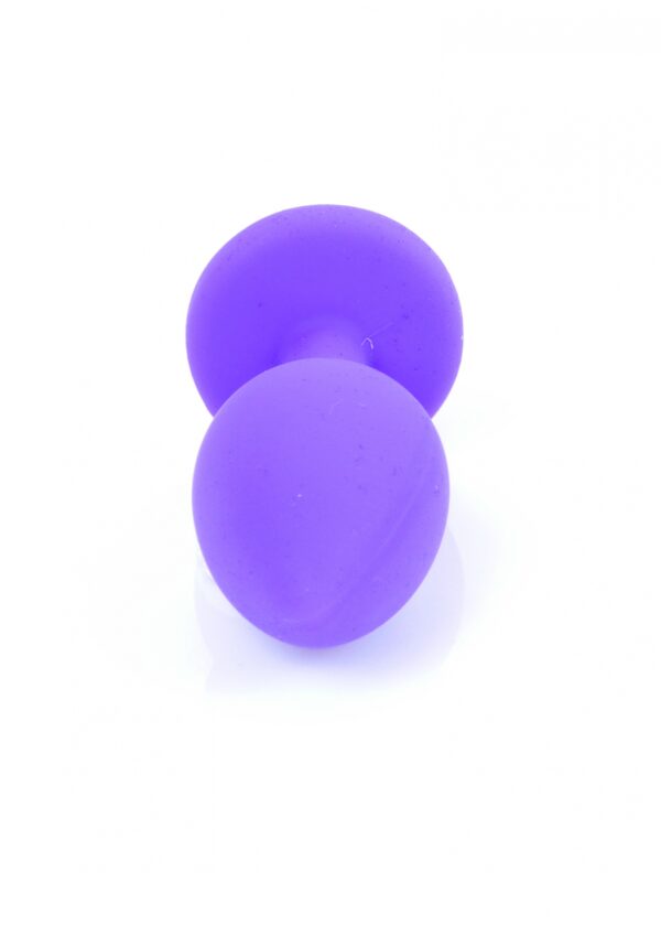 Plug Jewellery Purple Silicon PLUG Small  Red Diamond - obrazek 4