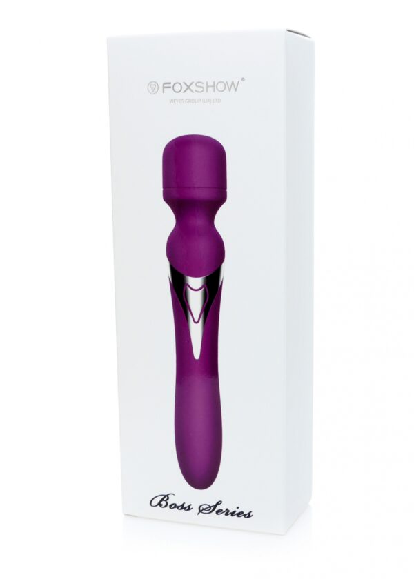 Stymulator Silicone Dual Massager USB 7+7 Function Purple - obrazek 4