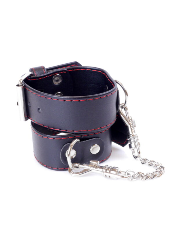 Fetish B   Series Handcuffs 3 cm Red Lline - obrazek 4