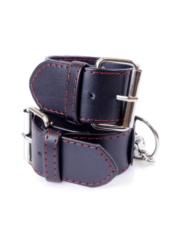 Fetish B    Series Handcuffs 4 cm Red Lline - obrazek 4