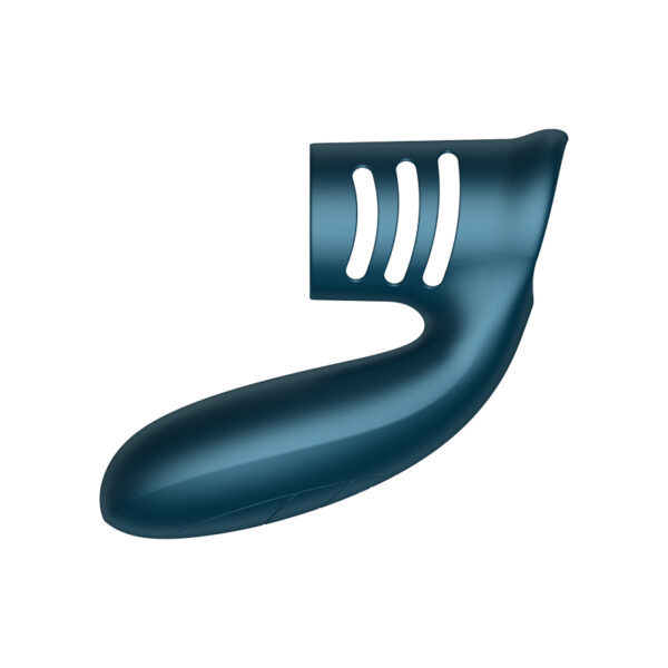 Wibrator Silicone Ring Blue USB 7 Function - obrazek 4