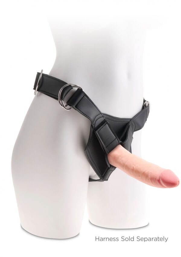 3D Triple Density Cock 8 inch Light skin tone - obrazek 4
