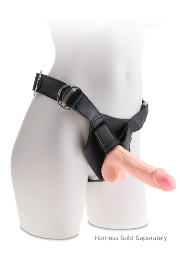 3D Cock with Balls 7.5 inch Light skin tone - obrazek 4