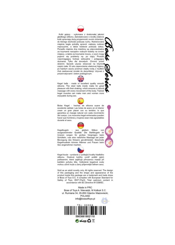 Silicone Kegel Balls 36mm 90g Purple   B   Series - obrazek 4