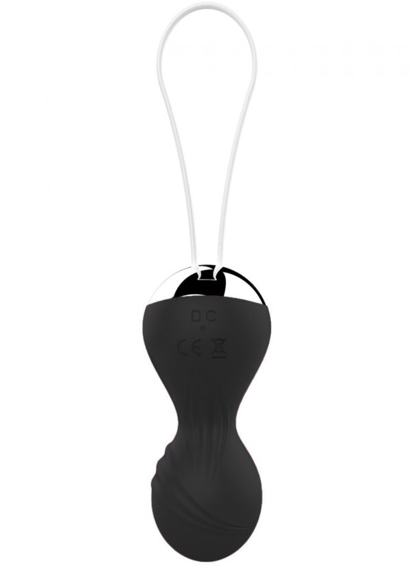 Kulki Vibrating Silicone Kegel Balls USB 10 Function / Remote control  Black - obrazek 4