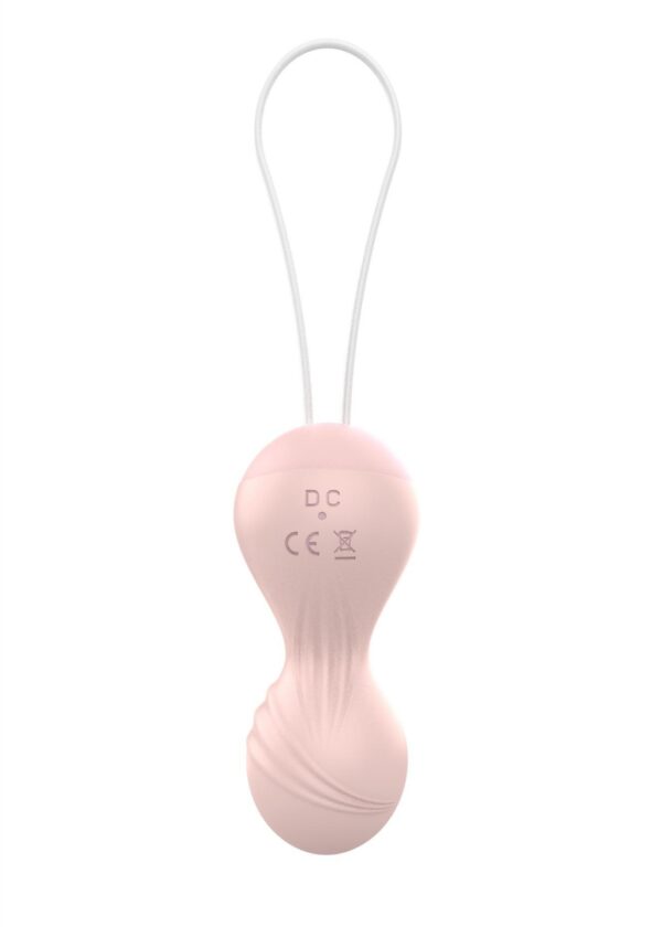 Kulki Vibrating Silicone Kegel Balls USB 10 Function / Remote control  Flesh - obrazek 4