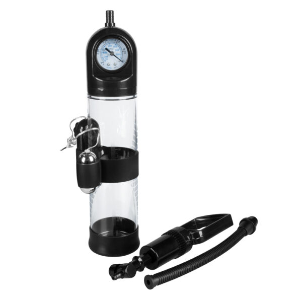 Pompka Powerpump MASTER Vibrating   Black&Clear - obrazek 4