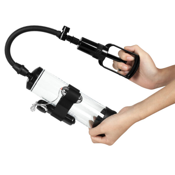 Pompka Powerpump MAX Vibrating   Black&Clear - obrazek 4