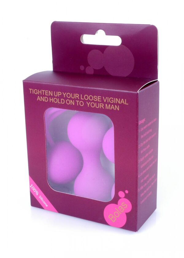 Kulki Silicone Kegal Balls Set   Purple - obrazek 4