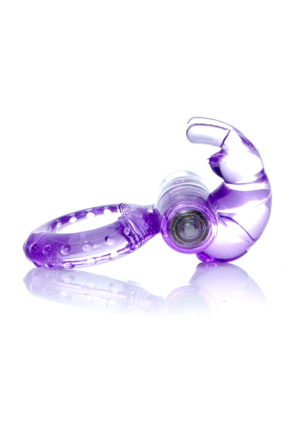 Pierścień Rabbit Vibro CockRing Purple - obrazek 4