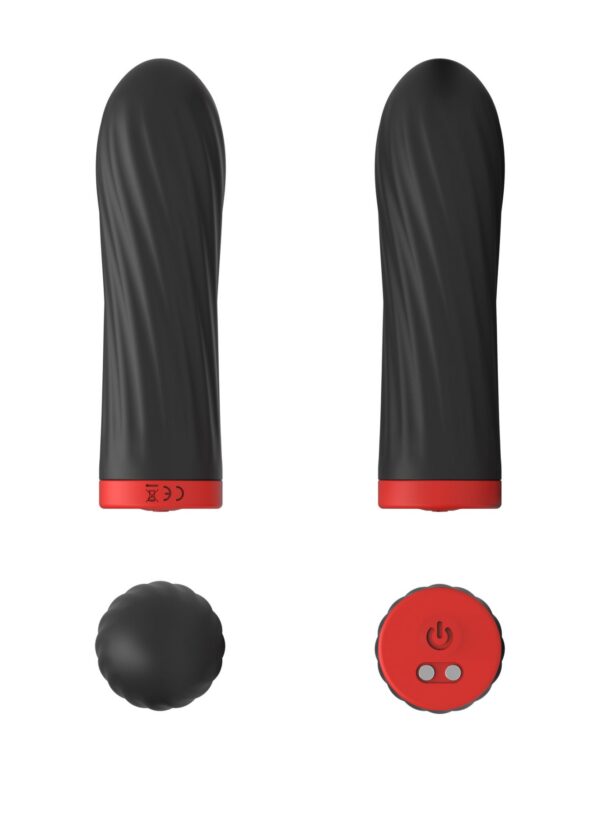 Stymulator Rechargeable Silicone Touch Vibrator USB 10 Functions   Black - obrazek 4