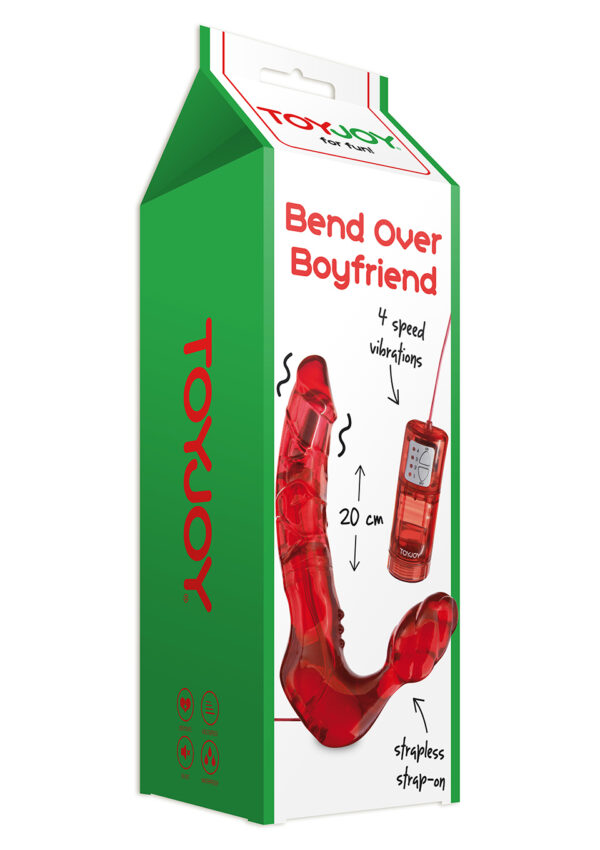 Bend Over Boyfriend Vibrator Red - obrazek 4