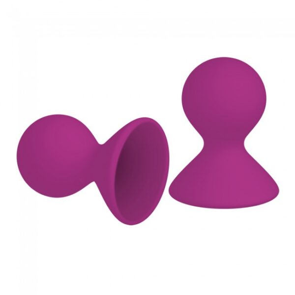 Pompka  Me You Us Dual Masseuse Silicone Nipple Suckers 2 Pack Purple - obrazek 4