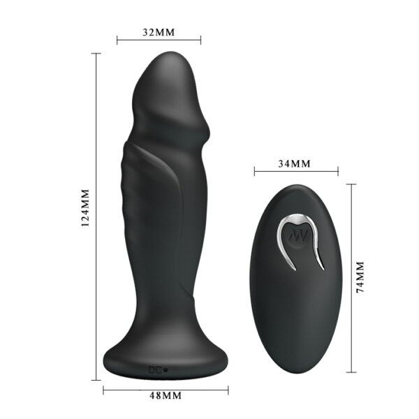 MR PLAY   POWERFULL VIBRATING Anal Plug - obrazek 4