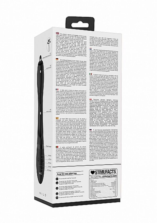 Nilo   Pinpoint Rotating G spot Rabbit   Black - obrazek 4
