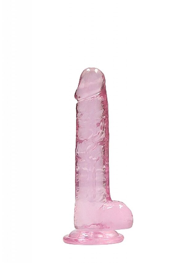 7 / 18 cm Realistic Dildo With Balls   Pink - obrazek 4