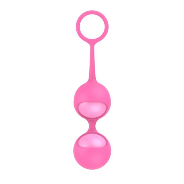 Kulki Funballs Allison Duo Kegel Balls Slicone Pink - obrazek 4