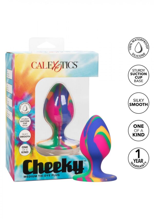 Cheeky Medium Tie Dye Plug Multicolor - obrazek 4