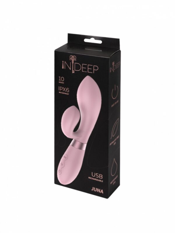 Wibrator Rechargeable Vibrator Indeep Juna Pink - obrazek 4