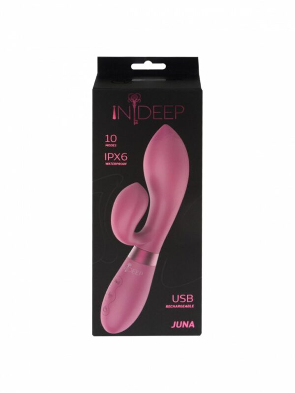 Wibrator Rechargeable Vibrator Indeep Juna Magenta - obrazek 4