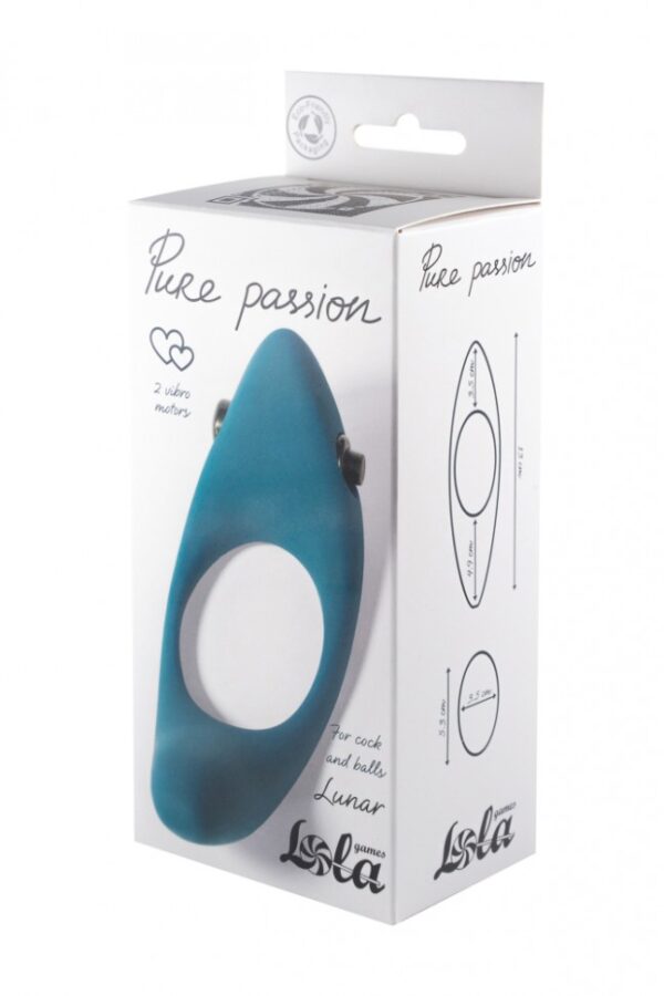 Pierścień Erection Vibroring Pure Passion Lunar Green - obrazek 4