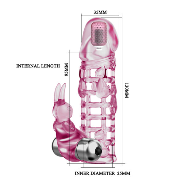 BAILE   ULTIMATE LOVE SLEEVE, Vibration 10 vibration functions - obrazek 3