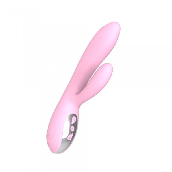 Wibrator Joker Heating Double Vibrating Massage Stick  Pink - obrazek 4