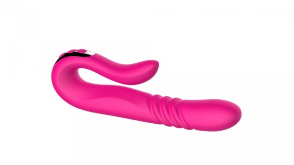 Deluxe Twirling Vibrating Thruster RED - obrazek 4