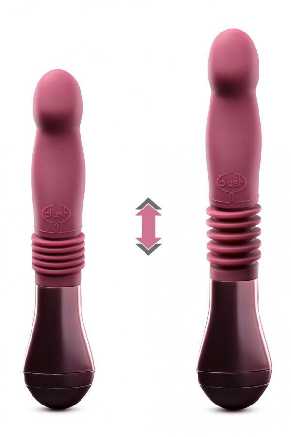 TEMPTASIA TRIXIE THRUSTING DILDO WINE - obrazek 4