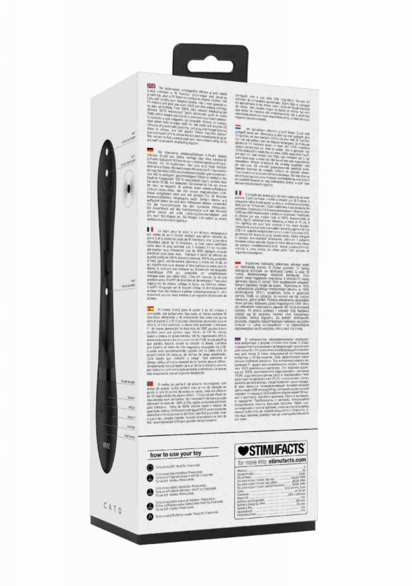 Cato   Pulse G spot Rabbit   Black - obrazek 4