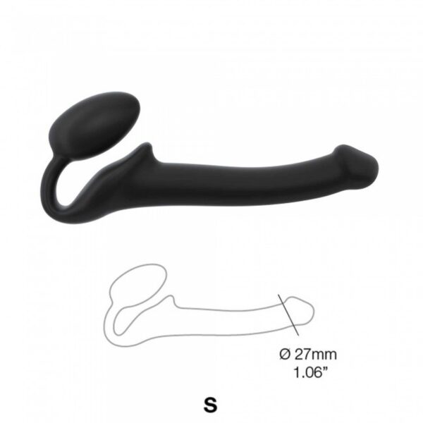 SEMI REALISTIC BENDABLE STRAP ON BLACK   S - obrazek 4