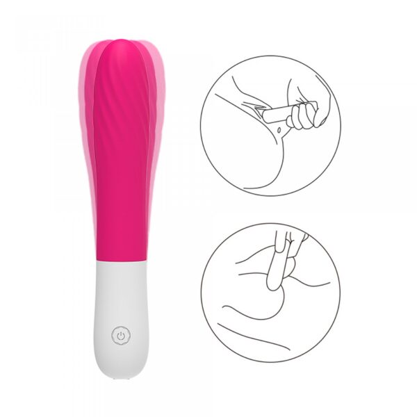 Wibrator 7 vibration function Rrose Red - obrazek 4