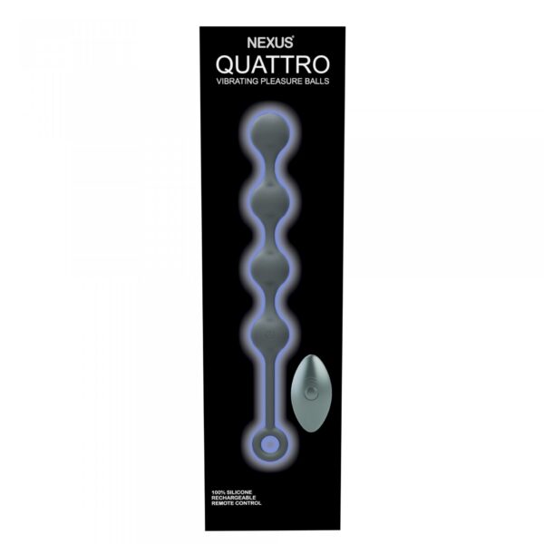 Nexus   Quattro Remote Control Vibrating Pleasure Beads Black - obrazek 4