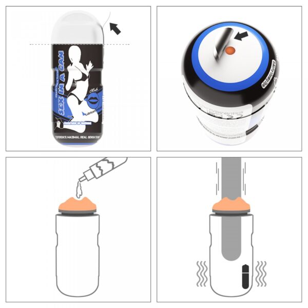 Sex In A Can Mouth Lotus Tunnel   Vibrating - obrazek 4